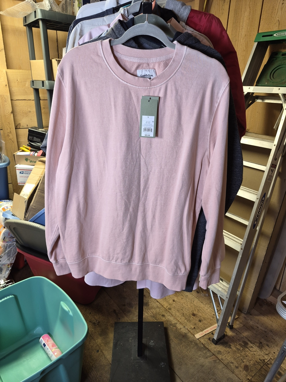 Goodfellow & Co Soft Pink Crewneck Sweatshirt Bin 62